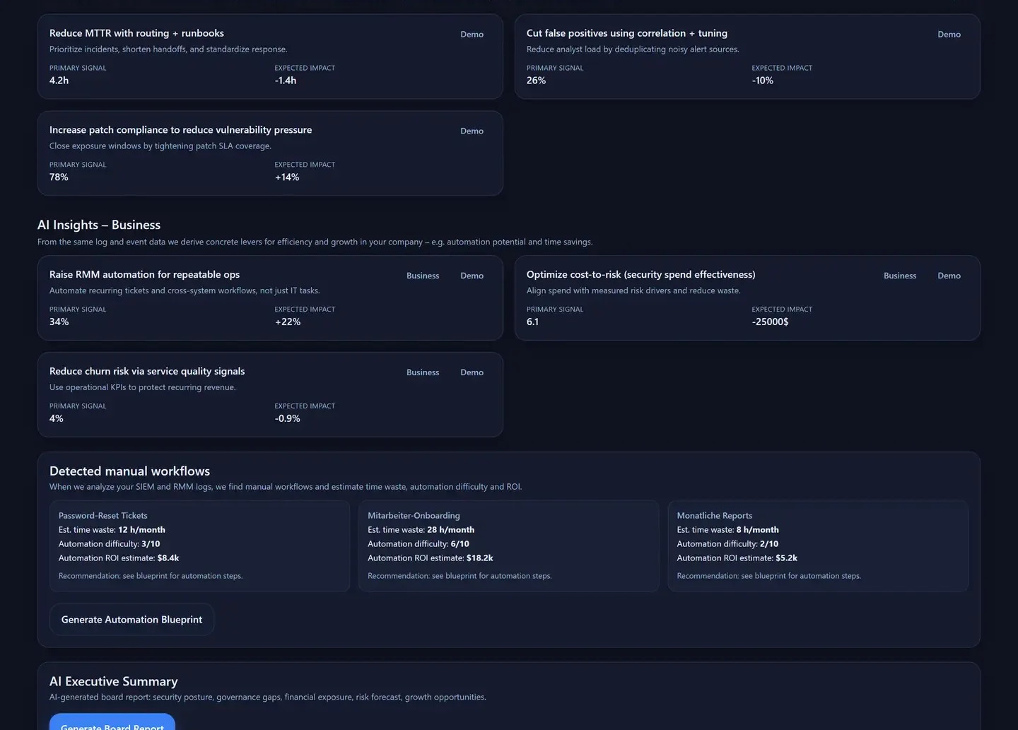 Mahoney Grow — Detected manual workflows