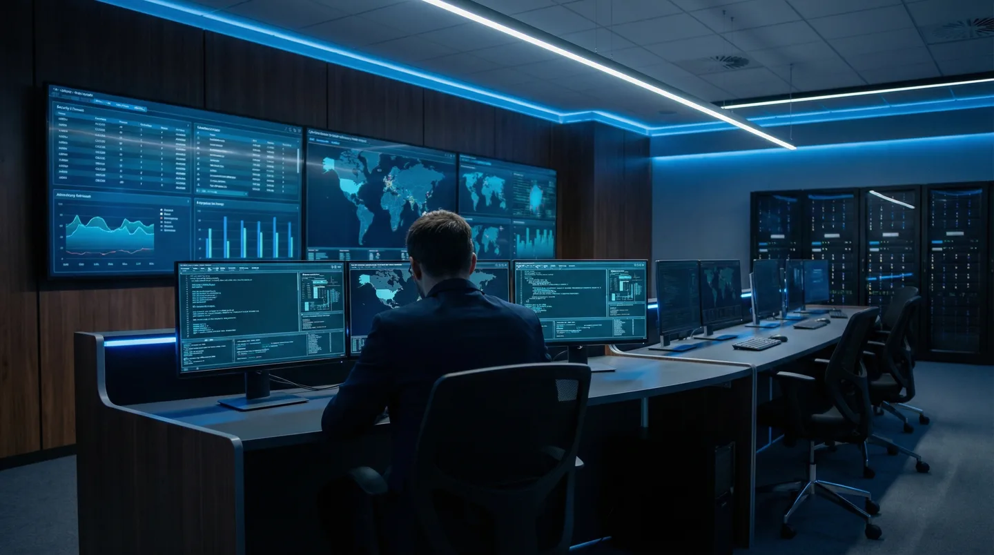 Security Operations Center — 24/7 monitoring in action